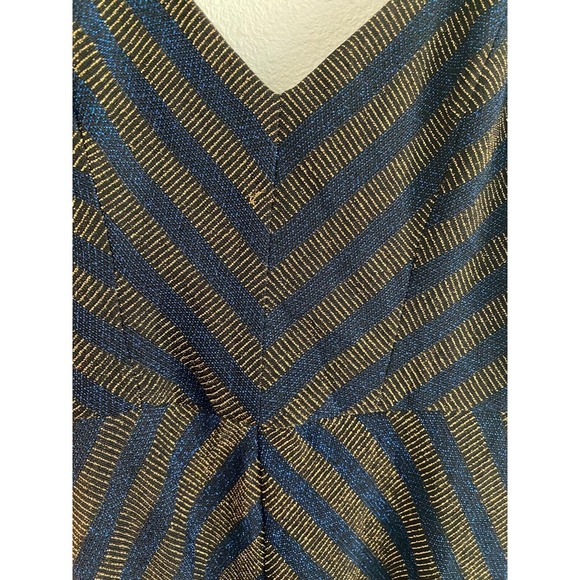 COSMOPOLITAN DRESS THE POPULATION Black Gold Small Trista Dress LBD NYE‎ - Picture 8 of 9